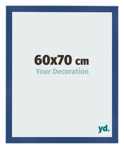 Marco de Fotos 60x70 cm Azul Oscuro MDF Bologna Delantera Tamano | Yourdecoration.es