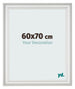 Marco de Fotos 60x70cm Blanco Barrido MDF Lazio Delantera Tamano | Yourdecoration.es