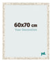 Marco de Fotos 60x70cm Blanco Vintage MDF Bologna Delantera Tamano | Yourdecoration.es