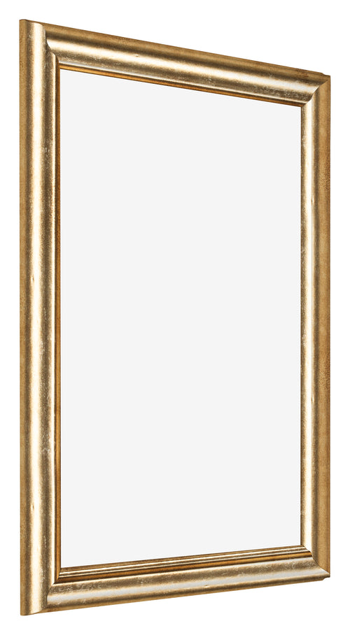 Marco de Fotos 60x70cm Dorado Antiguo MDF Lazio Delantera Oblicuo | Yourdecoration.es