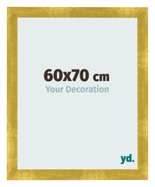 Marco de Fotos 60x70cm Dorado Vintage MDF Pisa Delantera Tamano | Yourdecoration.es