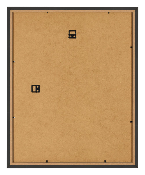 Marco de Fotos 60x70cm Negro Grano De Madera MDF Bologna Trasera | Yourdecoration.es