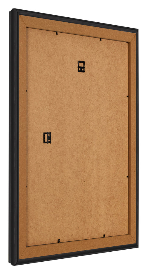 Marco de Fotos 60x70cm Negro Grano De Madera MDF Lazio Trasera Oblicuo | Yourdecoration.es