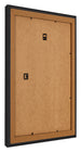 Marco de Fotos 60x70cm Negro Grano De Madera MDF Lazio Trasera Oblicuo | Yourdecoration.es