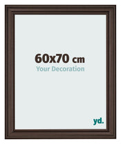 Marco de Fotos 60x70cm Roble Oscuro MDF Lazio Delantera Tamano | Yourdecoration.es