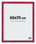 Marco de Fotos 60x70cm Rojo MDF Bologna Delantera Tamano | Yourdecoration.es