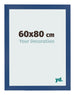 Marco de Fotos 60x80 cm Azul Oscuro MDF Bologna Delantera Tamano | Yourdecoration.es