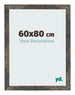 Marco de Fotos 60x80 cm Metal Oxidado MDF Bologna Delantera Tamano | Yourdecoration.es