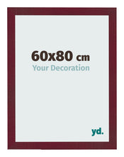 Marco de Fotos 60x80 cm Vino Tinto Barrido MDF Bologna Delantera Tamano | Yourdecoration.es