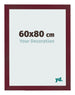 Marco de Fotos 60x80 cm Vino Tinto Barrido MDF Bologna Delantera Tamano | Yourdecoration.es