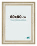 Marco de Fotos 60x80cm Brillo Metalico MDF Lazio Delantera Tamano | Yourdecoration.es