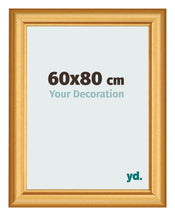 Marco de Fotos 60x80cm Dorado Matte MDF Lazio Delantera Tamano | Yourdecoration.es