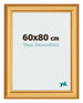 Marco de Fotos 60x80cm Dorado Matte MDF Lazio Delantera Tamano | Yourdecoration.es