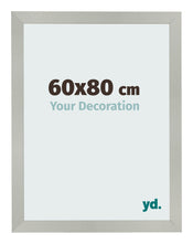 Marco de Fotos 60x80cm Plateado Mate MDF Bologna Delantera Tamano | Yourdecoration.es