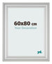 Marco de Fotos 60x80cm Plateado Mate MDF Lazio Delantera Tamano | Yourdecoration.es