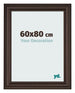 Marco de Fotos 60x80cm Roble Oscuro MDF Lazio Delantera Tamano | Yourdecoration.es