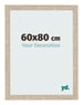 Marco de Fotos 60x80cm Roble Sonoma MDF Bologna Delantera Tamano | Yourdecoration.es