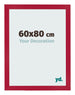 Marco de Fotos 60x80cm Rojo MDF Bologna Delantera Tamano | Yourdecoration.es