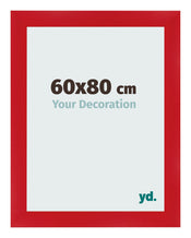 Marco de Fotos 60x80cm Rojo MDF Pisa Delantera Tamano | Yourdecoration.es