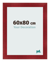 Marco de Fotos 60x80cm Vino Tinto Barrido MDF Pisa Delantera Tamano | Yourdecoration.es