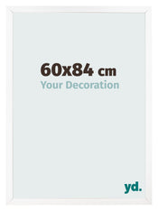 Marco de Fotos 60x84 cm Blanco Mate MDF Bologna Delantera Tamano | Yourdecoration.es