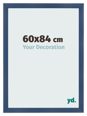 Marco de Fotos 60x84cm Azul Oscuro Barrido MDF Pisa Delantera Tamano | Yourdecoration.es