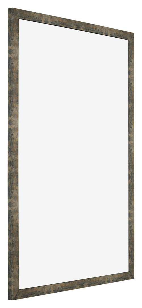 Marco de Fotos 60x84cm Azul Y Dorado Fusionado MDF Bologna Delantera Oblicuo | Yourdecoration.es