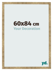 Marco de Fotos 60x84cm Dorado Antiguo MDF Bologna Delantera Tamano | Yourdecoration.es