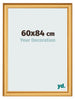 Marco de Fotos 60x84cm Dorado Matte MDF Lazio Delantera Tamano | Yourdecoration.es