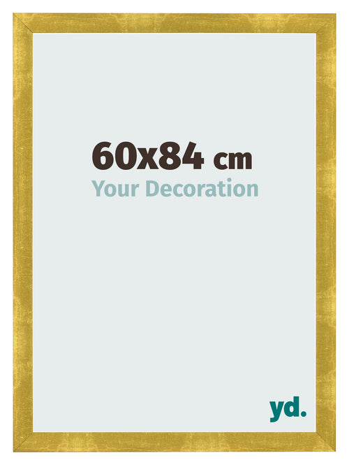 Marco de Fotos 60x84cm Dorado Vintage MDF Pisa Delantera Tamano | Yourdecoration.es