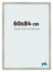 Marco de Fotos 60x84cm Plateado Mate MDF Bologna Delantera Tamano | Yourdecoration.es