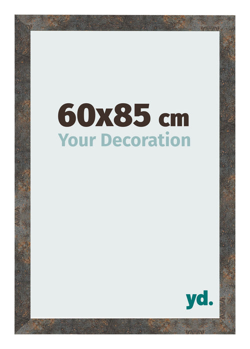 Marco de Fotos 60x85 cm Metal Oxidado MDF Bologna Delantera Tamano | Yourdecoration.es