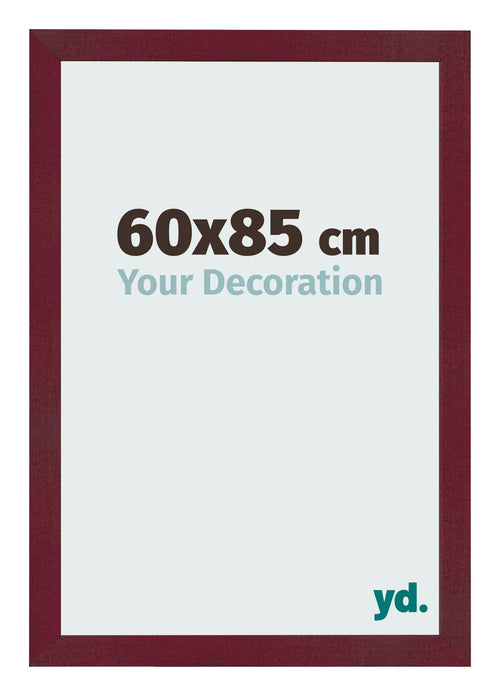 Marco de Fotos 60x85 cm Vino Tinto Barrido MDF Bologna Delantera Tamano | Yourdecoration.es