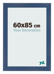 Marco de Fotos 60x85cm Azul Oscuro Barrido MDF Pisa Delantera Tamano | Yourdecoration.es