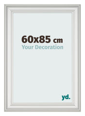 Marco de Fotos 60x85cm Blanco Barrido MDF Lazio Delantera Tamano | Yourdecoration.es
