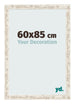Marco de Fotos 60x85cm Blanco Vintage MDF Bologna Delantera Tamano | Yourdecoration.es