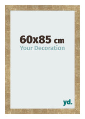 Marco de Fotos 60x85cm Dorado Antiguo MDF Bologna Delantera Tamano | Yourdecoration.es