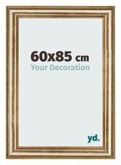 Marco de Fotos 60x85cm Dorado Antiguo MDF Lazio Delantera Tamano | Yourdecoration.es