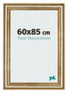 Marco de Fotos 60x85cm Dorado Antiguo MDF Lazio Delantera Tamano | Yourdecoration.es
