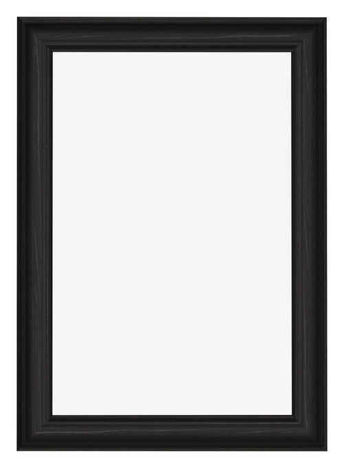 Marco de Fotos 60x85cm Negro Grano De Madera MDF Lazio Delantera | Yourdecoration.es