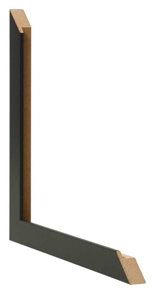 Marco de Fotos 60x85cm Negro Mate MDF Bologna Detalle Diametro | Yourdecoration.es