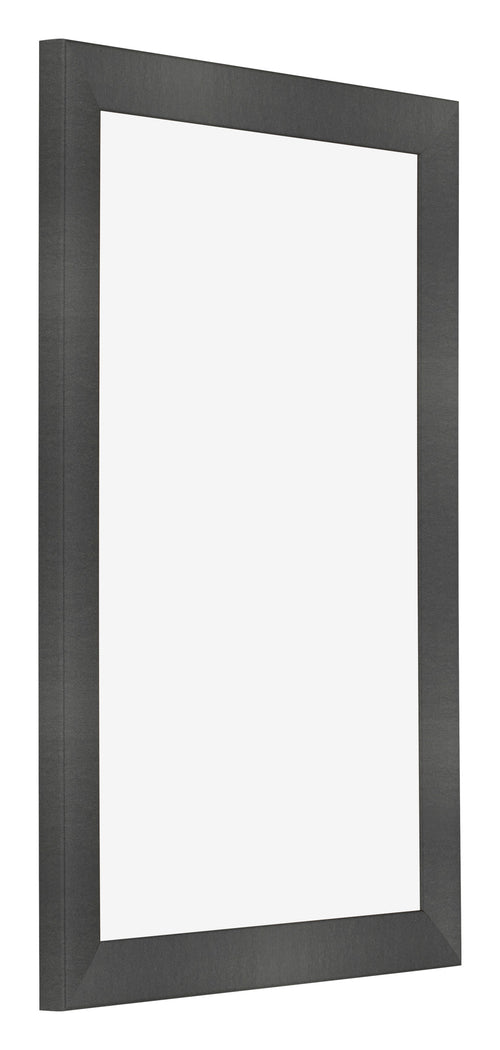 Marco de Fotos 60x85cm Negro Plateado Pulido MDF Pisa Delantera Oblicuo | Yourdecoration.es