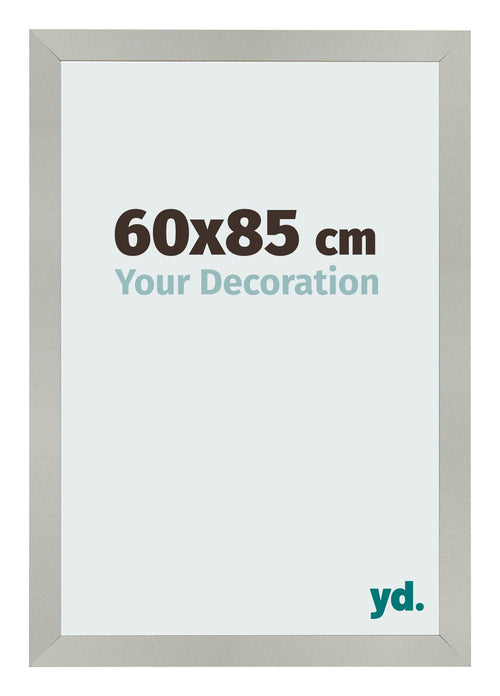 Marco de Fotos 60x85cm Plateado Mate MDF Bologna Delantera Tamano | Yourdecoration.es