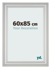 Marco de Fotos 60x85cm Plateado Mate MDF Lazio Delantera Tamano | Yourdecoration.es