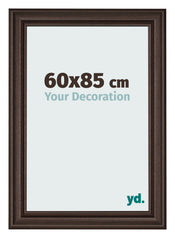 Marco de Fotos 60x85cm Roble Oscuro MDF Lazio Delantera Tamano | Yourdecoration.es