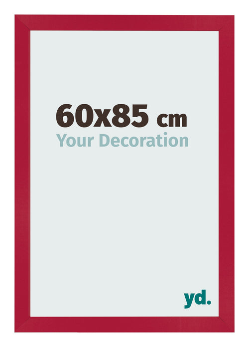Marco de Fotos 60x85cm Rojo MDF Bologna Delantera Tamano | Yourdecoration.es