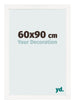 Marco de Fotos 60x90 cm Blanco Brillante MDF Bologna Delantera Tamano | Yourdecoration.es