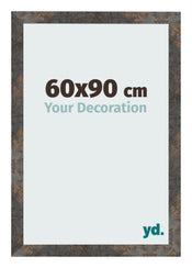 Marco de Fotos 60x90 cm Metal Oxidado MDF Bologna Delantera Tamano | Yourdecoration.es