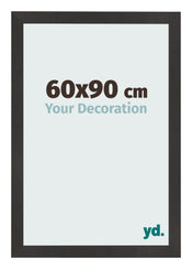 Marco de Fotos 60x90 cm Negro Mate MDF Bologna Delantera Tamano | Yourdecoration.es