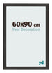 Marco de Fotos 60x90 cm Negro Mate MDF Bologna Delantera Tamano | Yourdecoration.es